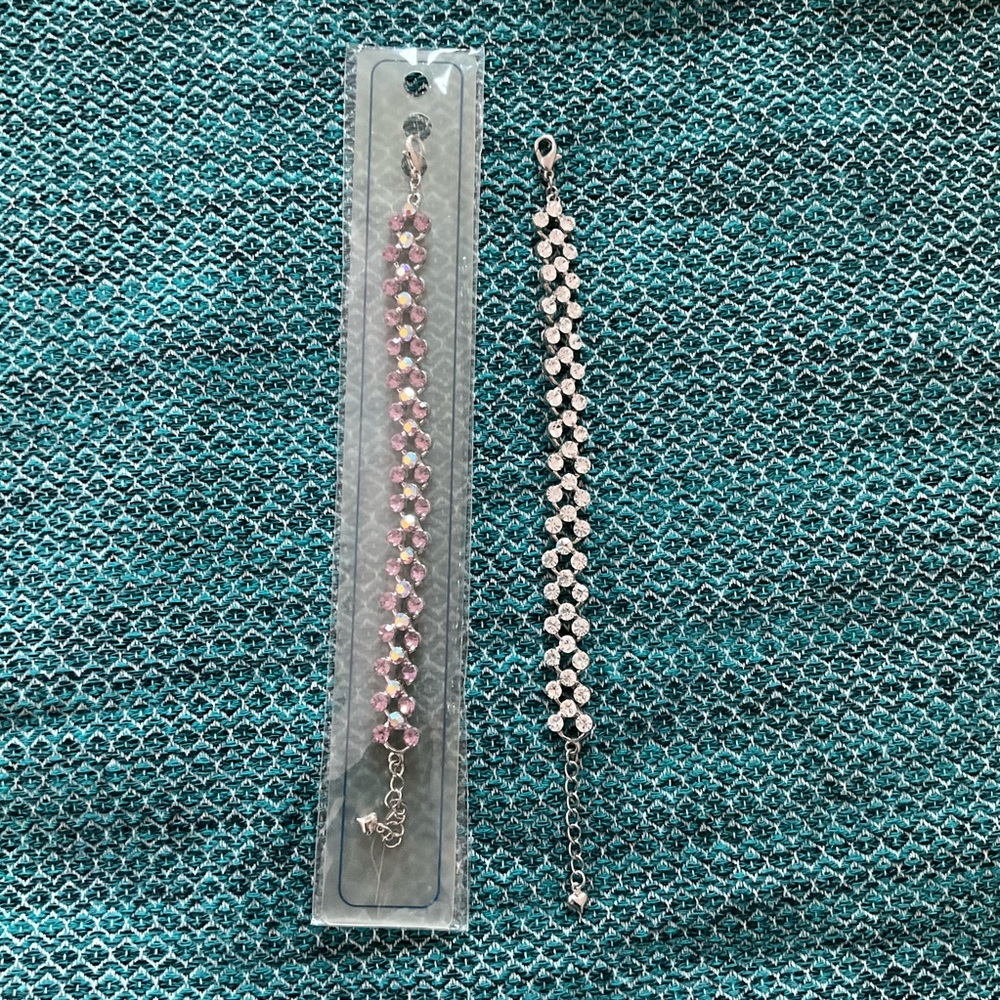 Adjustable Pink Bracelet - 7” - New
